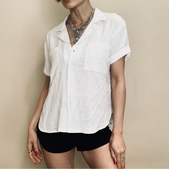 Brand new Linen button down shirt- no offer - Picture 9 of 10